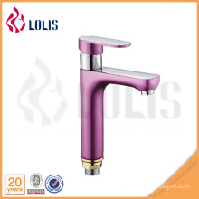 china supplier purple painting single handle wash hand basin tap